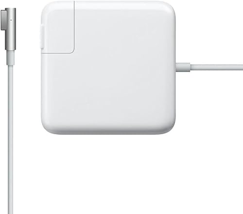 60W Replacement Charger Compatible with MacBook, L-Shape Connector, White Power Adapter