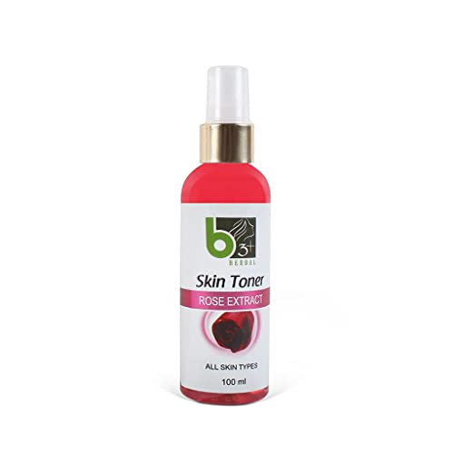 V3F Beauty India B3+Herbal Skin Toner Rose Skin Toner Rose Extract 100 Ml For All Skin Types Herbal And Natural #TOP19