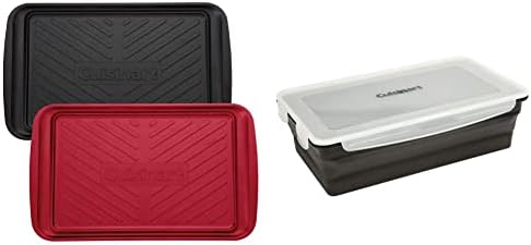 Cuisinart Grilling Prep Trays and Collapsible Marinade Container Bundle