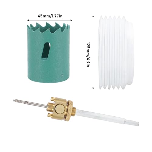 Kit completo de brocas de acero aleado 45mm 6 piezas miniatura 3