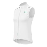 ROCKBROS TVI Damen Winddichte Weste Fahrradweste Leichtweight Atmungsaktiv Leichte Frauen Ärmellose Jacke Pendeln Laufen Wandern Camping Outdoorsport S