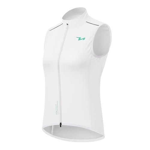 ROCKBROS TVI Damen Winddichte Weste Fahrradweste Leichtweight Atmungsaktiv Leichte Frauen Ärmellose Jacke Pendeln Laufen Wandern Camping Outdoorsport S