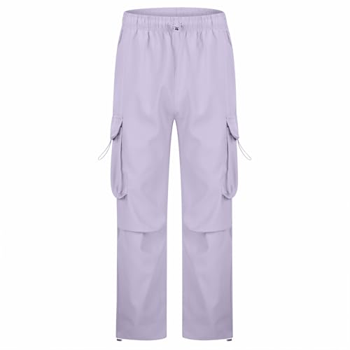 Wide Leg Sweatpants for Men, Waffle Elastic Waist Baggy Pants, Trendy Lightweight Travel Hiking Lounge Trousers with Pockets