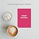 10er Set Geburtstagskarten schlicht - Glückwunschkarte | Happy Birthday Karte | Karten Geburtstag | Birthday Card | Geburtstagskarte für Männer & Frauen Set