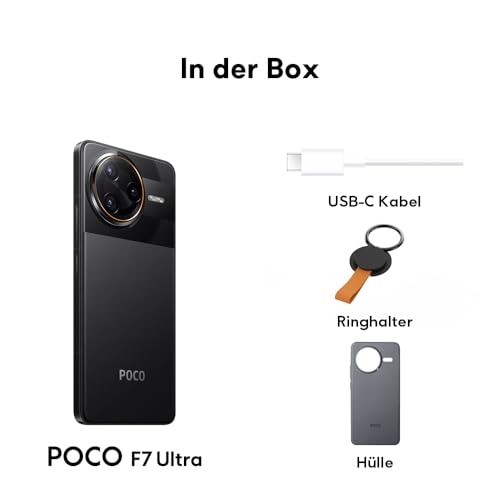 XIAOMI Poco F7 Ultra Smartphone, 16+512GB, Gelb, Handy ohne Vertrag, 50 MP, 120Hz AMOLED Display, Snapdragon...