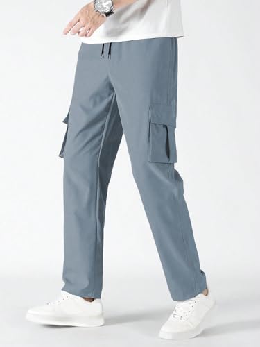 Image of TAGDO Men Flap Pocket Drawstring Waist Trousers (2030)