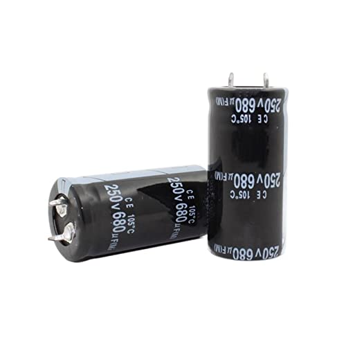 Condensateur 250v 680uf électrolytique de rechange pour alimentation PC et domotique - 22x45mm