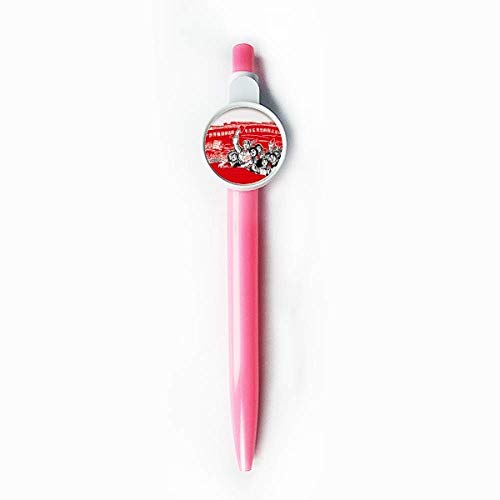 Stylo roller rétractable bleu Mao Zedong Anthology Red Flag Hat écriture écritoire