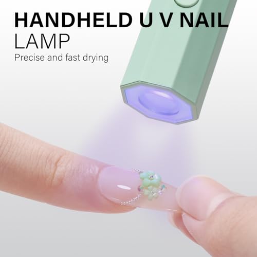 Lampe à ongles portable AILLSA séchage rapide pour vernis gel vert
