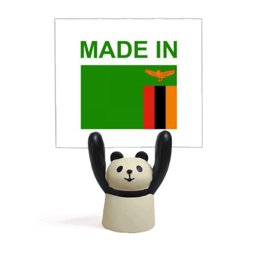 Support pour mémo panda Zambie - Pince papier bureau et porte-note design