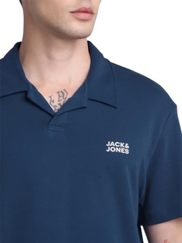 Image of Jack & Jones Polo Collar Slim Fit Pure Cotton T-Shirt