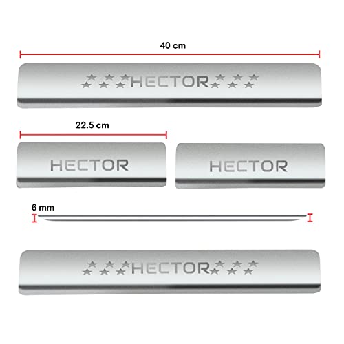 Image of Atteen Smart Door Sill /Foot Step Stainless Steel Plates Compatible with MG Hector