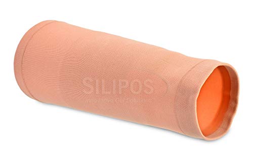 Silipos 13065 BK Suspension Sleeve - 14 in. Long, 13-20 in. Circumference, Hypoallergenic and Made with Medical Grade Mineral Oil Gel. Knee Supports and Braces
