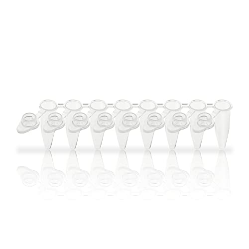 Hyundai Micro Pcr 8-Strip Tube Attached Flat Cap 0.2Ml Clear Hbp002Cf8D Made In Korea #TOP1