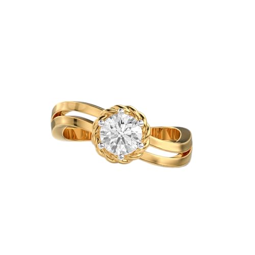Bague moissanite argent plaqué or : le luxe scintillant durable WWJR_0060