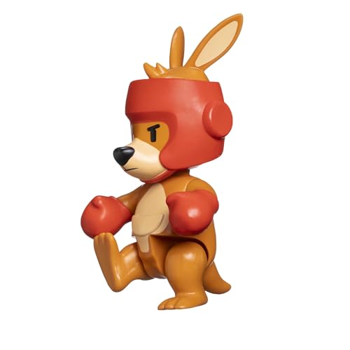 BANDAI - Stumble Guys - Boxing Roo - Figurine 11 cm avec Stickers - Personnage articulé - Figurine Jeu vidéo Stumble Guys Boxing Roo - Figurine Kangourou - Jouet Enfant Ado 8 Ans et + - PMS6210B