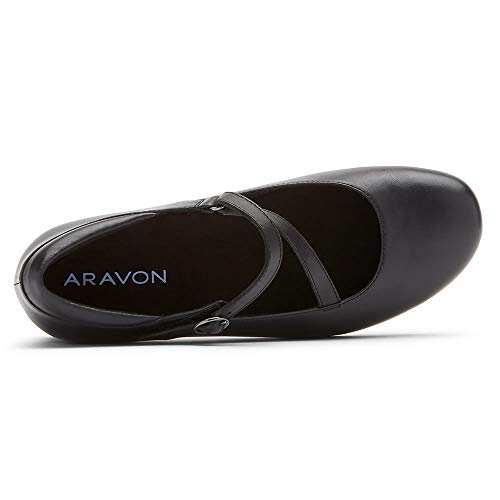 Aravon Provence Portia Ii Black Smooth 7 M (B) #TOP1