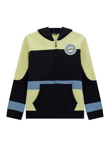 GUESS Boys' Eco Long Sleeve Zip-up Hooded Sweatshirt