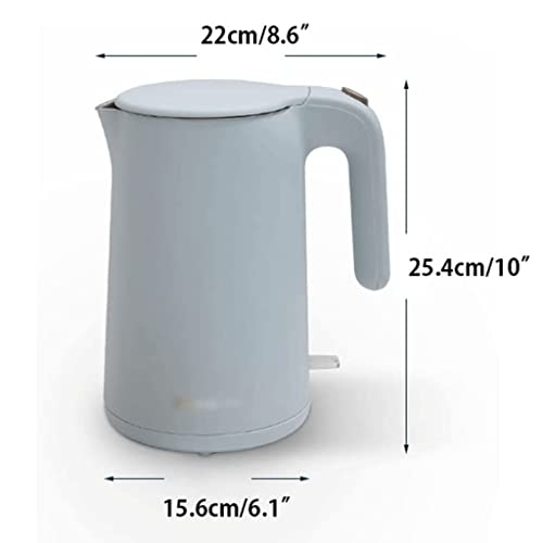 LIOONS Tetera eléctrica clásica acero inoxidable 1.5 L miniatura 2