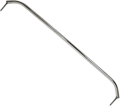MARINE CITY Oval Tube Boat Handle Grab Bar Mount Handrail with Flange and Studs 30 Inches, Marine-Grade 304 Stainless Steel for Yachts, RVs, and Boats Pack of 1