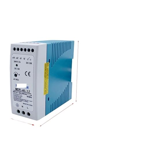 Alimentation à découpage MDR-40W rail DIN avec sortie stable AC to DC transformateur mini