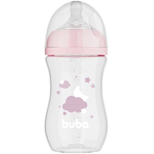 Buba, Mamadeira Easy Flow Nuvem Rosa 270ml
