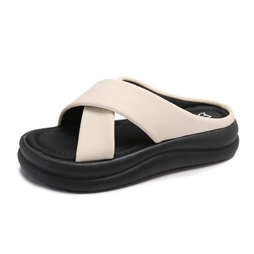 Sandals Women Thick-soled slippers for women for summer outdoor wear, shit-stepping flip flops, Roman sandals