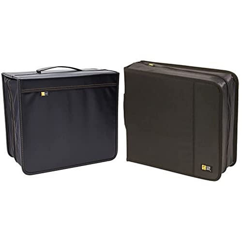 Case Logic DVB-200 200 CD/DVD and 92 Liner Note Capacity (Black) & Nylon CD/DVDW-208 224 Capacity Classic CD/DVD Wallet (Black)