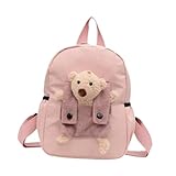 Dickly 子供用バックパック かわいい女の子用リュックサック ハイキング旅行 休日 バックパッキング キャンプ用, ピンク