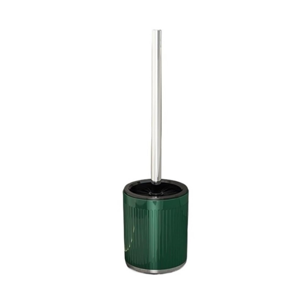 Toilet Brush Household Bathroom Toilet Cleaning Brush with Base Set(Green)