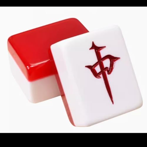 Juego de Mahjong Chino con 144 Piezas y Caja de Madera miniatura 5