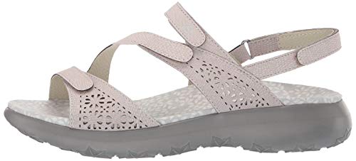 JBU by Jambu Sandália feminina lisa de ervilha doce, Light Grey, 6