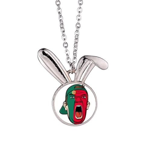 Collier lapin Portugal pendentif acier inoxydable pour homme et femme