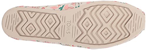 Image of TOMS Womens Alpargata Loafer Flat, Natural Holiday Flamingo, 7.5 US