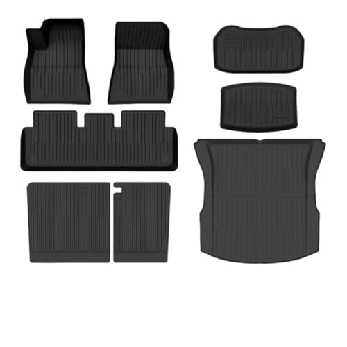 Tapis de sol pour Tesla Modèle 3 Highland anti-boue | Protection de coffre lavable