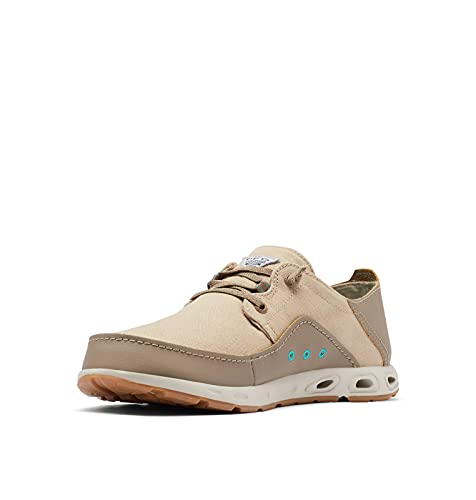 Columbia Bahama Vent PFG Tênis de barco masculino com renda, Oxford bronze/água trópica, 8.5