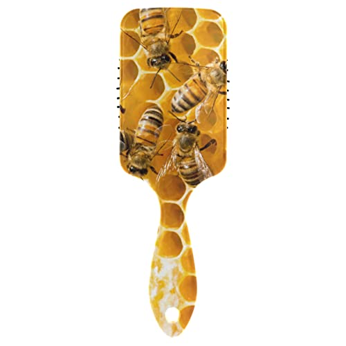 Sweet Honey with Working Bees on Yellow �n�j�J�� �G�A�N�b�V���� �R�[�� �w�A�u���V �Ód�C�ɂ�闍�܂��h���܂� �����p �����p �S�� ���� �V�F�C�s���O �E�F�[�u �J�[���[ �X�g���[�g�w�A