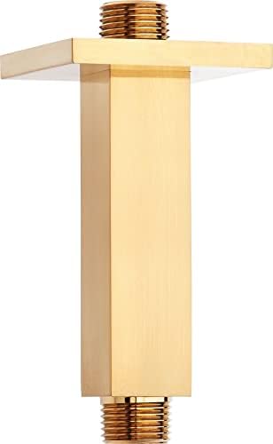 Signature Hardware 480181 12" Square Ceiling Mounted Shower Arm and Flange