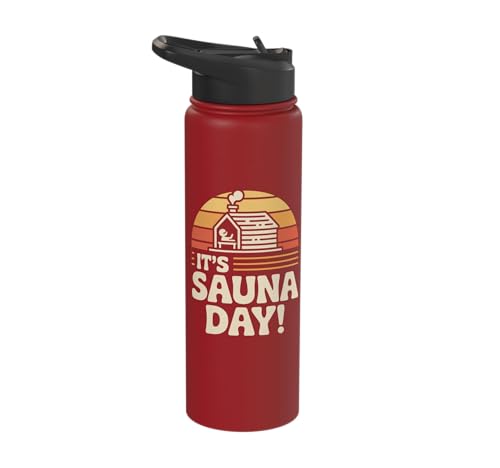 It’s Sauna Day Wellness Steam Room Relax Therapy Health Spa Stainless Steel Insulated Water Bottle