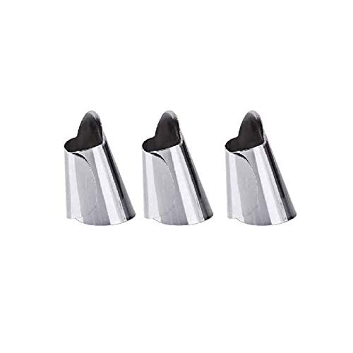 First Try Finger Guard|Stainless Steel Hand Protector Guard|Protector Kitchen Safe Slice Tool,Avoid Hurting|Cutter With Fruit&Vegetable Picking Plants Trim Set Portable Garden Tools - Pack Of 3