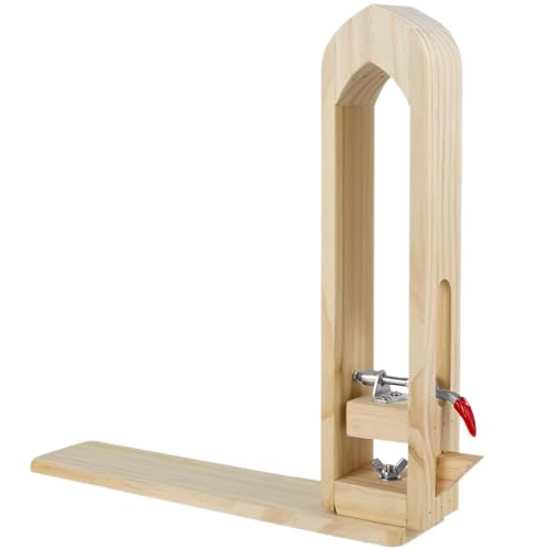 Lagnlnaoy Leather Stitching Pony, DIY Leather Stitching Clamp Sewing Horse Craft Tools Wood Pony Horse Clamp Hand Stitching Tool