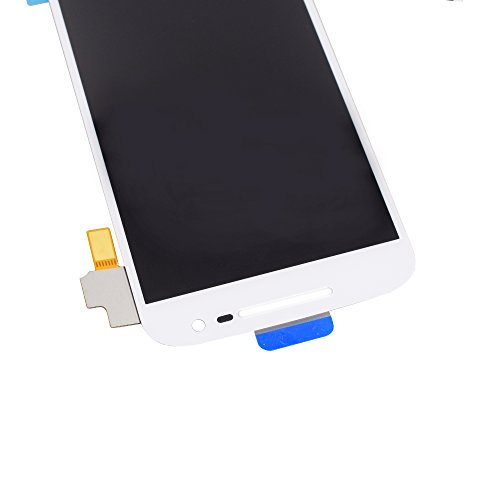 Image of LCD Screen Display with Digitizer Touch Panel Without Bezel Frame Compatible with Motorola Moto G4 Plus Moto G Plus 4th Gen XT1641 XT1644(White)