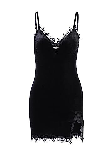 Gothic Plus Size Dress - Y2K Style, Lolita Inspired, Black Fairy Design, Punk & Gothic Dresses for Women