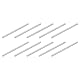 QUARKZMAN 10 Stück M3 x 60mm 304 Edelstahl Zylinderstift, Zylindrischer Regalstützstift Parallelstift Befestigungselement für mechanische Fertigung, Industrie, Möbelinstallation, Silber