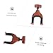 JOINPAYA Guitar Wall Hanger Hook Holder Bracket for Acoustic Bass Ukulele Mandolin Safe for All Finishes Easy Installation with Screws Included Space Saving Design