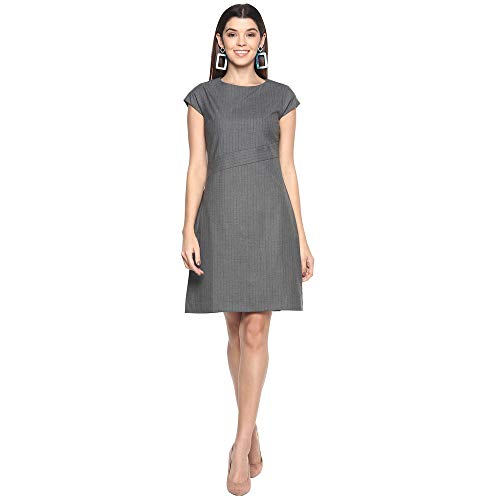 Image of STOP by Shoppers Womens Round Neck Floral Printed Shift Dress