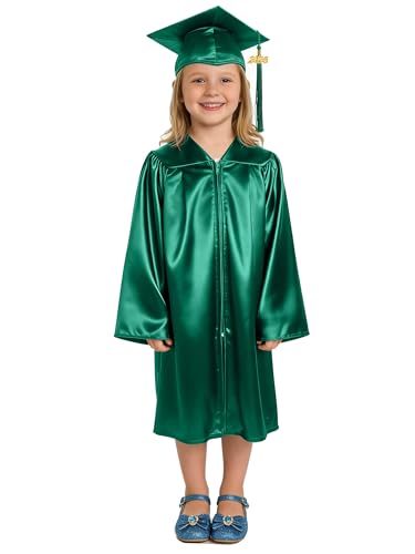 Image of GradPlaza Shiny Preschool Graduation Cap and Gown for Kids 2026 Tassel kindergarten graduation cap and gown