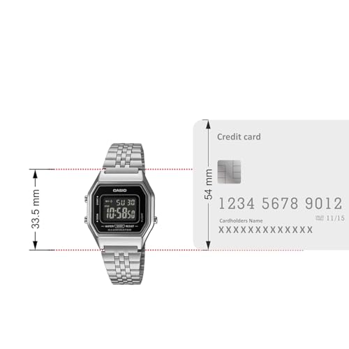 Image of Casio Vintage LA680WA-1BDF Digital Black Dial Women (D408)
