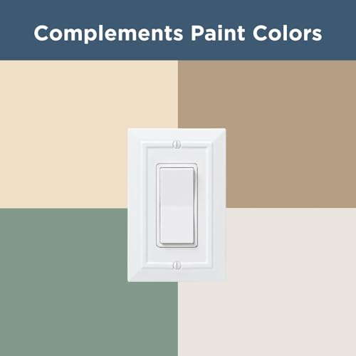Cache-interrupteur blanc pur pour harmoniser la déco du salon - 6