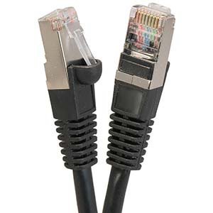 Cable Patch Cat.5E blindado 100 pies negro miniatura 1